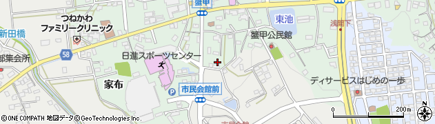 愛知県日進市蟹甲町中屋敷478周辺の地図