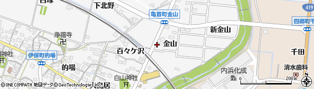 愛知県豊田市伊保町金山54周辺の地図