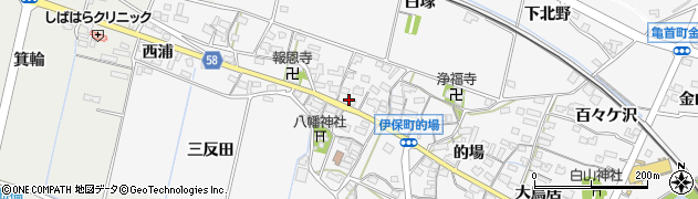 愛知県豊田市伊保町（宮本）周辺の地図