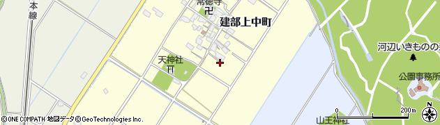 滋賀県東近江市建部上中町280周辺の地図