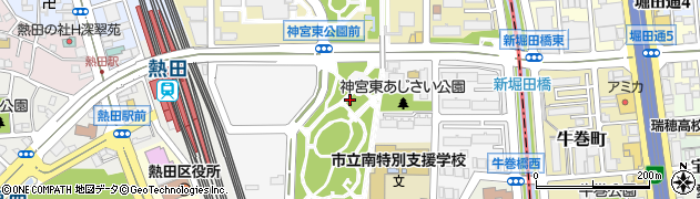 神宮東公園トイレ４周辺の地図
