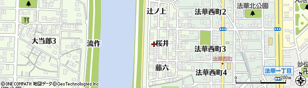 愛知県名古屋市中川区中須町桜井周辺の地図