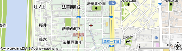 愛知県名古屋市中川区法華西町150周辺の地図