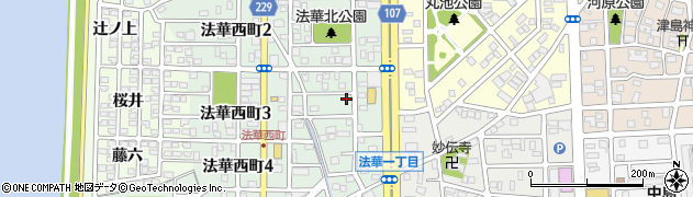 愛知県名古屋市中川区法華西町141周辺の地図