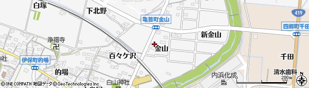 愛知県豊田市伊保町金山49周辺の地図
