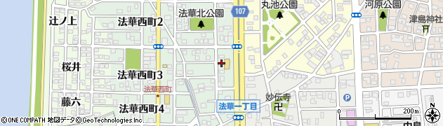 愛知県名古屋市中川区法華西町129周辺の地図