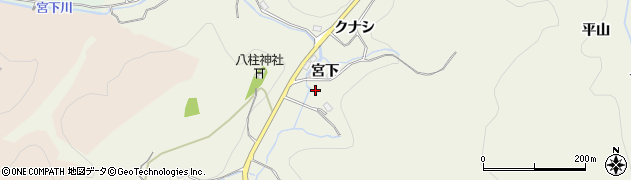愛知県豊田市成合町（宮下）周辺の地図