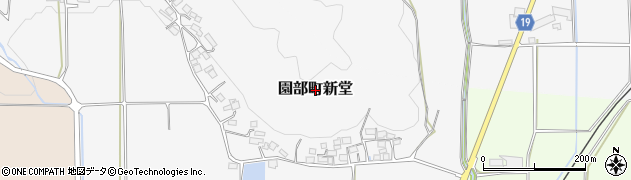 京都府南丹市園部町新堂周辺の地図