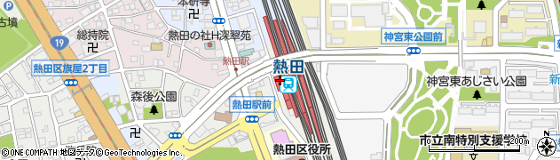 熱田駅周辺の地図