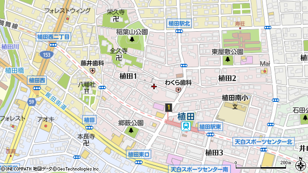 〒468-0051 愛知県名古屋市天白区植田の地図