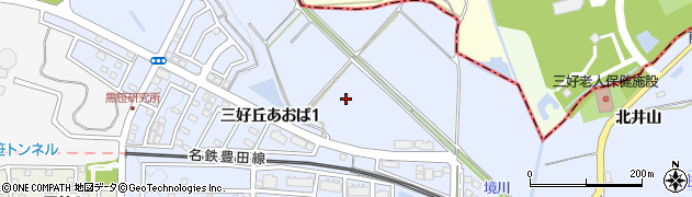 愛知県みよし市福谷町（広久伝）周辺の地図