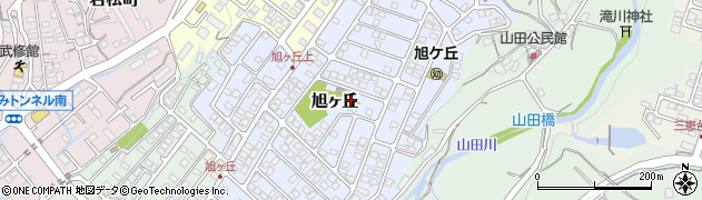 静岡県三島市旭ヶ丘周辺の地図