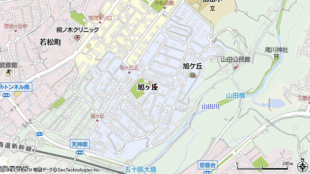 〒411-0020 静岡県三島市旭ケ丘の地図