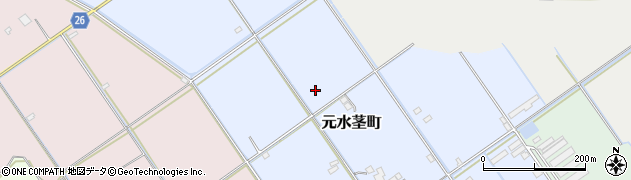 滋賀県近江八幡市元水茎町周辺の地図