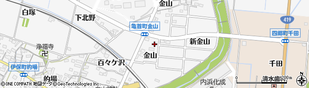 愛知県豊田市伊保町金山128周辺の地図