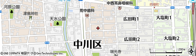愛知県名古屋市中川区草平町1丁目103周辺の地図