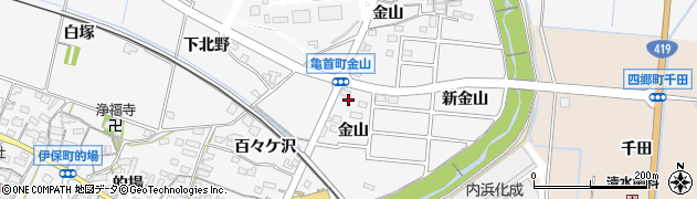 愛知県豊田市伊保町金山130周辺の地図