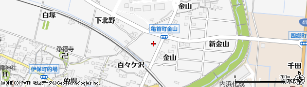 愛知県豊田市伊保町金山14周辺の地図