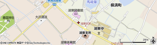 滋賀中央信用金庫湖東町支店周辺の地図