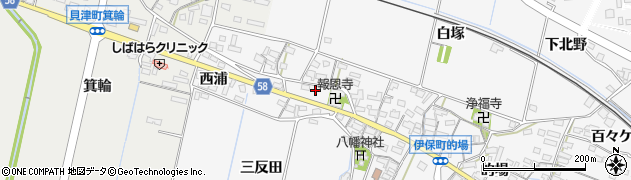 愛知県豊田市伊保町宮本3周辺の地図