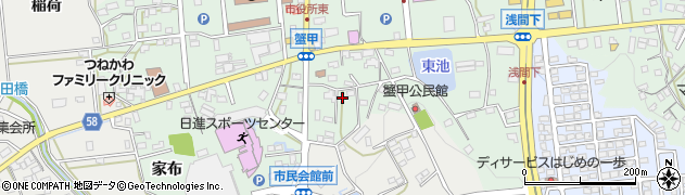 愛知県日進市蟹甲町中屋敷454周辺の地図