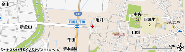 愛知県豊田市四郷町亀井55周辺の地図