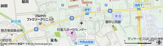 愛知県日進市蟹甲町中屋敷466周辺の地図
