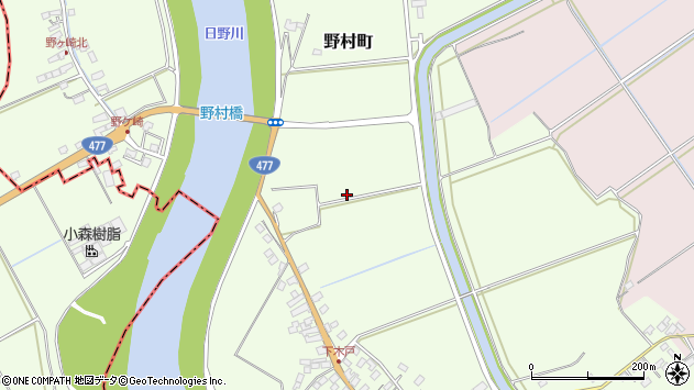 〒523-0075 滋賀県近江八幡市野村町の地図