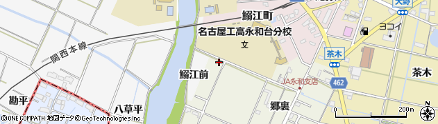 愛知県愛西市鰯江町郷裏7周辺の地図
