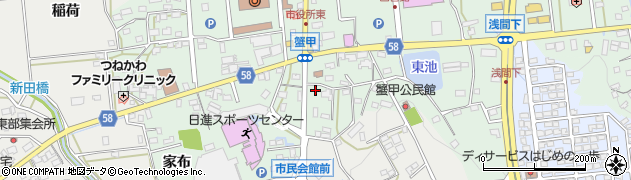 愛知県日進市蟹甲町中屋敷475周辺の地図