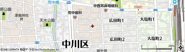 愛知県名古屋市中川区草平町1丁目95周辺の地図