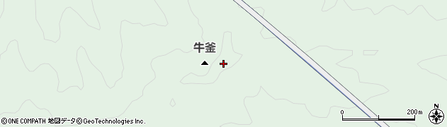 牛釜周辺の地図
