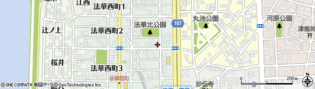 愛知県名古屋市中川区法華西町118周辺の地図