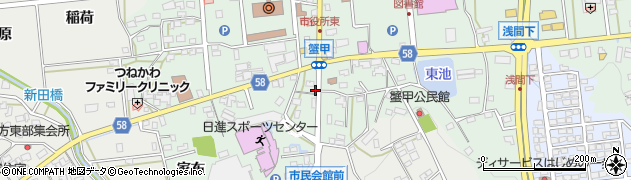 愛知県日進市蟹甲町中屋敷463周辺の地図