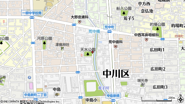 〒454-0932 愛知県名古屋市中川区中島新町の地図
