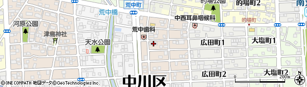 愛知県名古屋市中川区草平町1丁目64周辺の地図