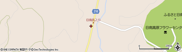 鳥取県日野郡日南町神戸上261周辺の地図