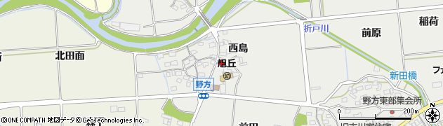 愛知県日進市野方町西島周辺の地図