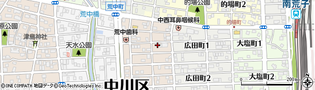 愛知県名古屋市中川区草平町1丁目58周辺の地図