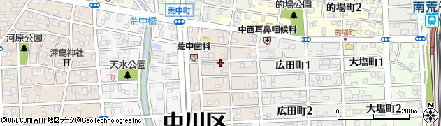 愛知県名古屋市中川区草平町1丁目周辺の地図