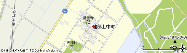 滋賀県東近江市建部上中町318周辺の地図