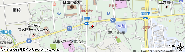 愛知県日進市蟹甲町中屋敷460周辺の地図
