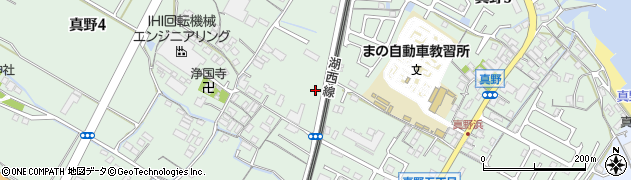 滋賀県大津市真野周辺の地図
