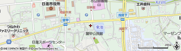 愛知県日進市蟹甲町中屋敷437周辺の地図