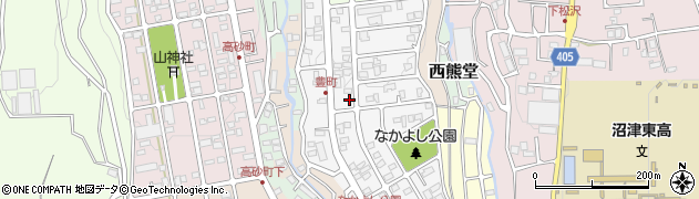 静岡県沼津市豊町周辺の地図
