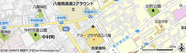 滋賀県近江八幡市桜宮町周辺の地図