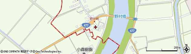 滋賀県近江八幡市野村町4546周辺の地図