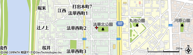 愛知県名古屋市中川区法華西町97周辺の地図