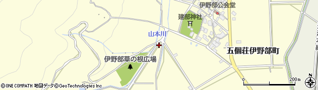 滋賀県東近江市五個荘伊野部町309周辺の地図