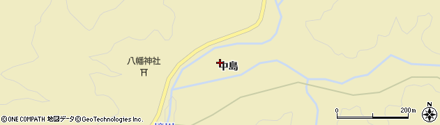 愛知県設楽町（北設楽郡）八橋（中島）周辺の地図